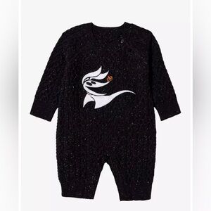 Disney The Nightmare Before Christmas Zero Cable Knit infant one piece
